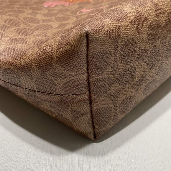 Limited Edition Coach Signature Rexy Carriage Print Highline Tote Rainbow Rare - Picture 8 of 14